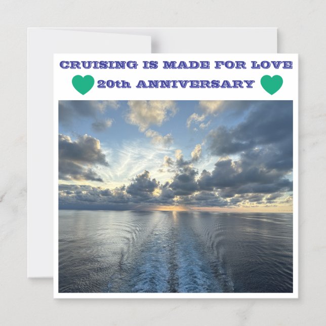 Invitación Magnética 20th ANNIVERSARY CRUISE DOOR MAGNET (Anverso)