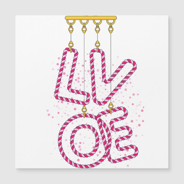 INVITACIÓN MAGNÉTICA A M O R (Anverso)