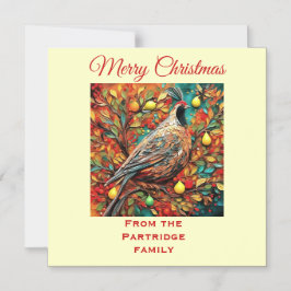 Invitación Magnética A Partridge In A Pear Tree