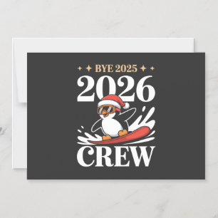 Invitación Magnética Adiós divertido 2025 2026 Equipo Año Nuevo Amigos 