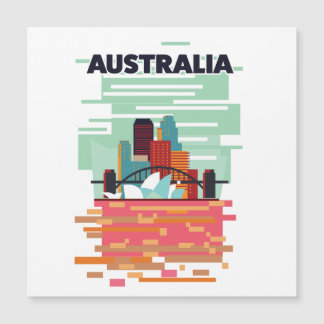 Invitación Magnética Afiche de Australia Travel