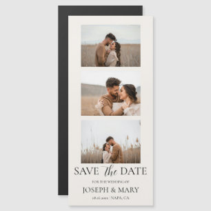 Invitación Magnética Ahorra la fecha de la boda personalizable foto mar