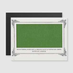 Invitación Magnética Alphonse Allais, April Fools, Green, Abstrasse Art