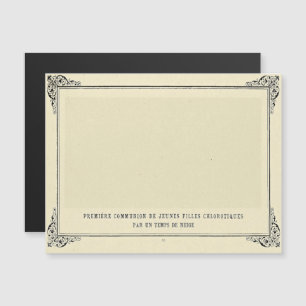Invitación Magnética Alphonse Allais, April Fools, White, Resumen Art