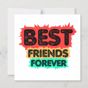 INVITACIÓN MAGNÉTICA AMIGAS PARA SIEMPRE AMIGAS RETRO, AMISTAD