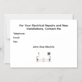 Invitación Magnética An Electrician's Magnetic Invitation for Clients