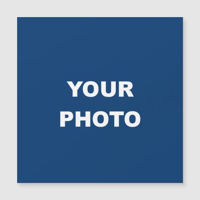Invitación Magnética Añadir el logotipo de imagen fotográfica (Anverso)