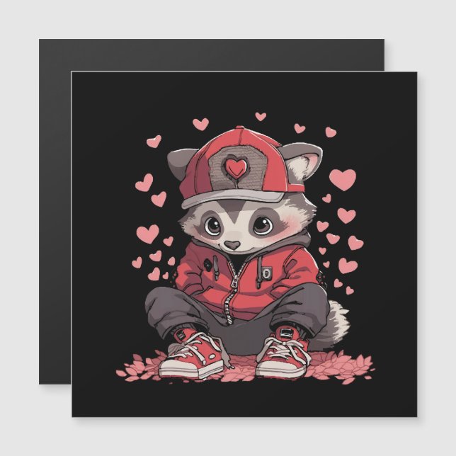 Invitación Magnética Andy de moda (Anverso/Reverso)