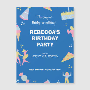 Invitación Magnética Aniversario corto