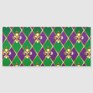Invitación Magnética Antecedentes de joyas Mardi Gras
