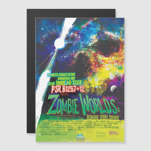 Invitación Magnética Anuncio de película de terror de Sci-Fi, mundos zo
