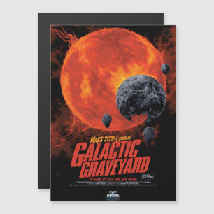 Invitación Magnética Anuncio de película de terror sobre ciencia ficció