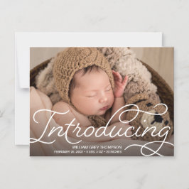 Invitación Magnética Anuncio de "presentación" del nacimiento del bebé 