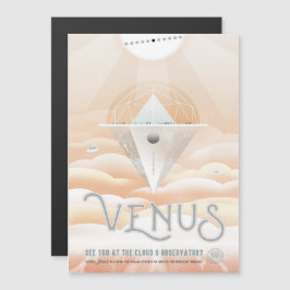 Invitación Magnética Anuncio de viajes de ciencia ficción, Planet Venus