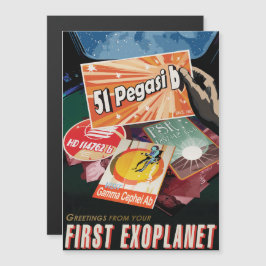 Invitación Magnética Anuncio de viajes de Sci-Fi, Planet 51 Pegasi b