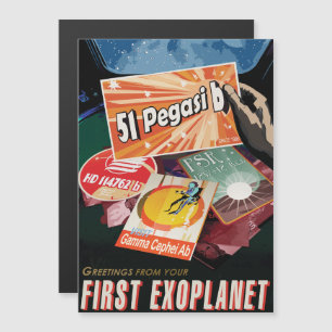 Invitación Magnética Anuncio de viajes de Sci-Fi, Planet 51 Pegasi b