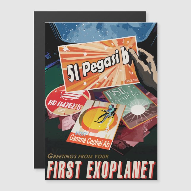 Invitación Magnética Anuncio de viajes de Sci-Fi, Planet 51 Pegasi b (Anverso/Reverso)