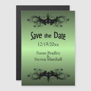 Invitación Magnética Apple Green Save the Date