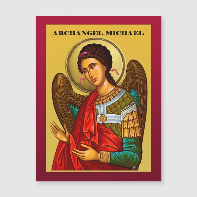 Invitación Magnética Arcángel Miguel (Anverso)