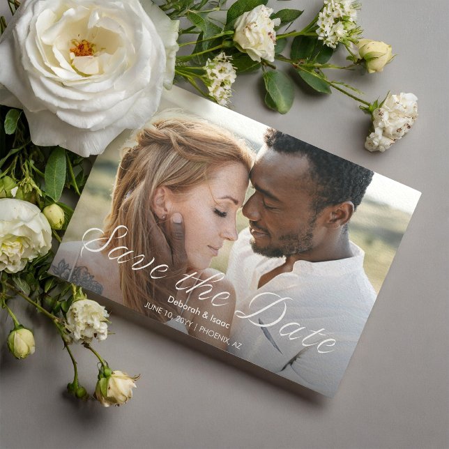 Invitación Magnética Ardent Romance Photo Wedding Save the Date (Subido por el creador)