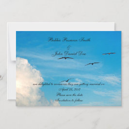 Invitación Magnética Aves en el vuelo Salven la fecha