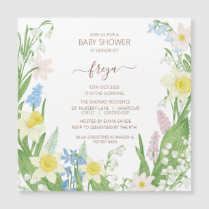 Invitación magnética Baby Shower de Semana Santa