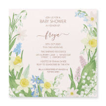 Invitación magnética Baby Shower de Semana Santa