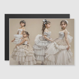 Invitación Magnética Bailarinas románticas