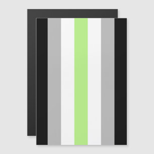 Invitación Magnética Bandera de Orgullo Agenero