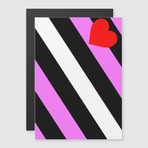 Invitación Magnética Bandera de Orgullo de Chica de Cuero