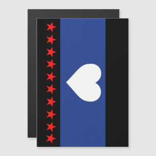Invitación Magnética Bandera de Orgullo de Pie