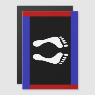 Invitación Magnética Bandera de Orgullo del Pie (Huella)