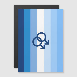 Invitación Magnética Bandera de orgullo gay masculino MLM