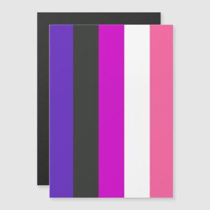 Invitación Magnética Bandera de orgullo genderfluid