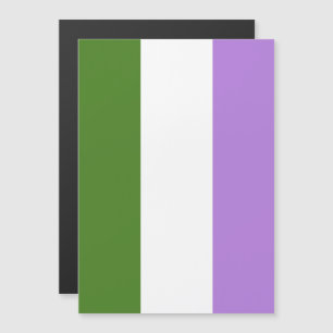 Invitación Magnética Bandera de orgullo Genderqueer