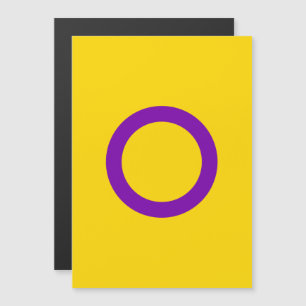 Invitación Magnética Bandera de orgullo intersexual
