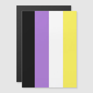 Invitación Magnética Bandera de Orgullo No Binario