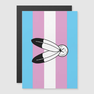 Invitación Magnética Bandera de orgullo trans de dos espíritus