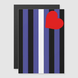 Invitación Magnética Bandera del Orgullo de Cuero