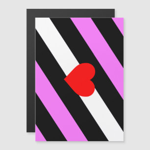 Invitación Magnética Bandera del Orgullo de la Chica de Cuero