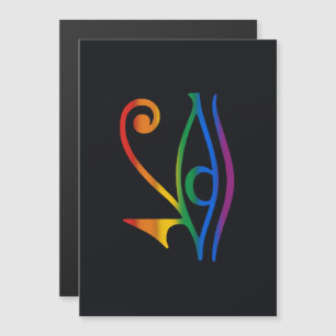 Invitación Magnética Bandera del Orgullo Gay Goth