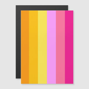 Invitación Magnética Bandera del Orgullo Lesbiano (Alba)
