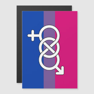 Invitación Magnética Bandera del Símbolo de Orgullo Bisexual