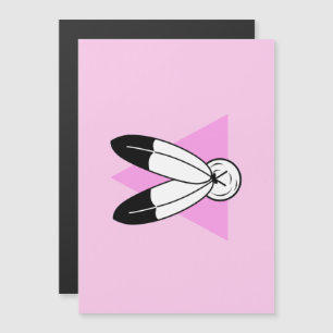 Invitación Magnética Bandera del Triángulo Rosa de Dos Espíritus
