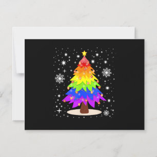Invitación Magnética Bandera LGBT Árbol de Navidad Feliz Navidad Gay LG