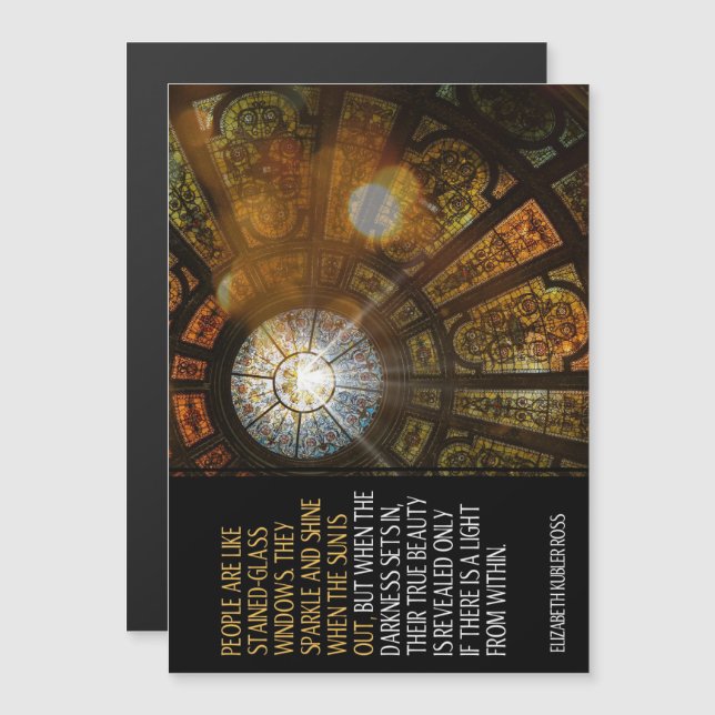 Invitación Magnética Belleza verdadera (Anverso/Reverso)