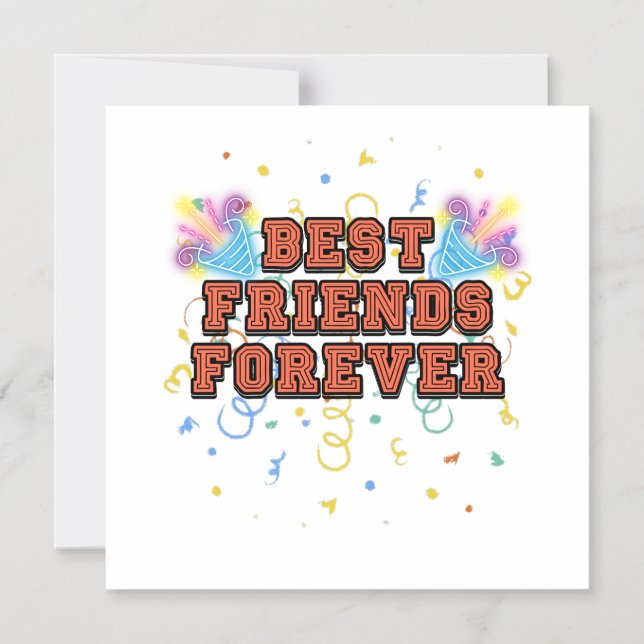 Invitación Magnética best friends forever,best friend day, funny, party (Anverso)