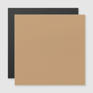 Invitación Magnética Bloque de color Peach Tan   Diseño de Boda suave