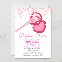 Invitación Magnética Blushing Bride Bridal Shower Invitation