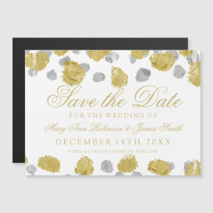 Invitación Magnética Boda Ahorra La Fecha De Los Ataques De Pintura De 